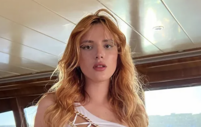 Bella Thorne Leaves Little to the Imagination in Lace-Up Corset Top