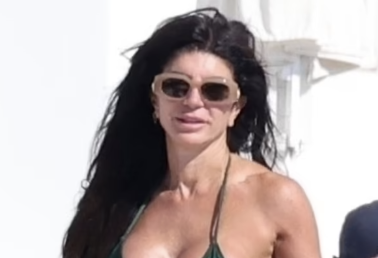 Teresa Giudice Stuns in Green Bikini During Mykonos Getaway Ahead of Second Anniversary