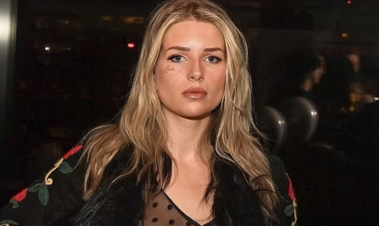 Lottie Moss Turns Heads in Sheer Polka Dot Dress at The Face x The Standard London Event