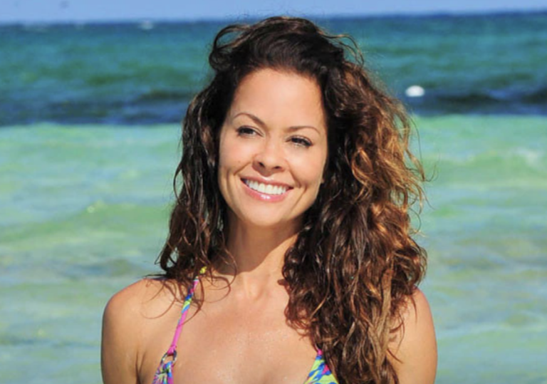 Brooke Burke Shines in a Stunning Yellow Swimsuit on the Malibu Shore